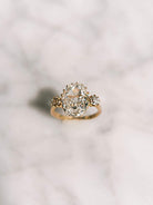 3.07ct old mine/oval cut diamond Ring