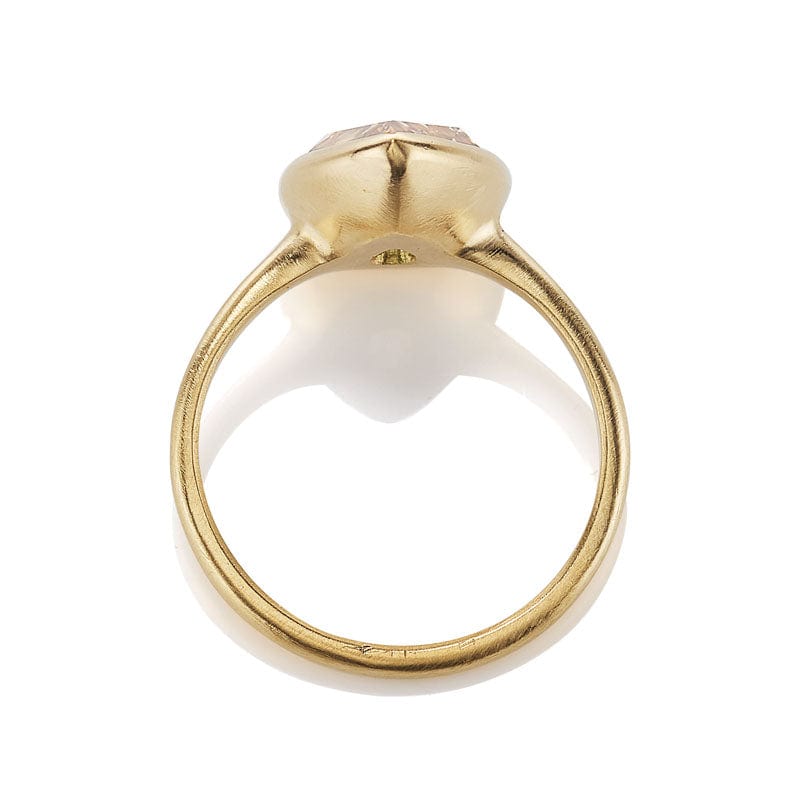 3 Carat Champagne Pear Shaped Engagement Ring