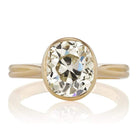 3.09ct old mine cut diamond Ring