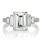 3.09ct step cut diamond