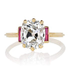 3.11ct Old Mine Cut Diamond Ring