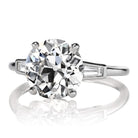 3 Carat Old European Cut Diamond in 4-prong Platinum Setting