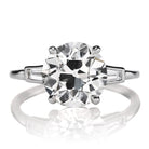 3 Carat Old European Cut Diamond in 4-prong Platinum Setting