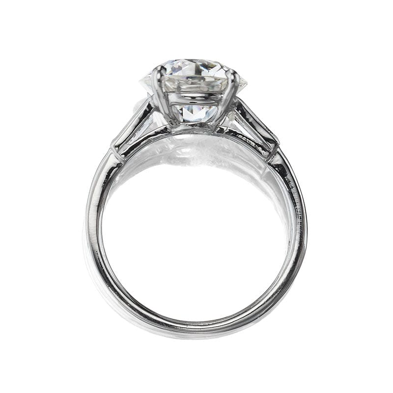 3 Carat Old European Cut Diamond in 4-prong Platinum Setting