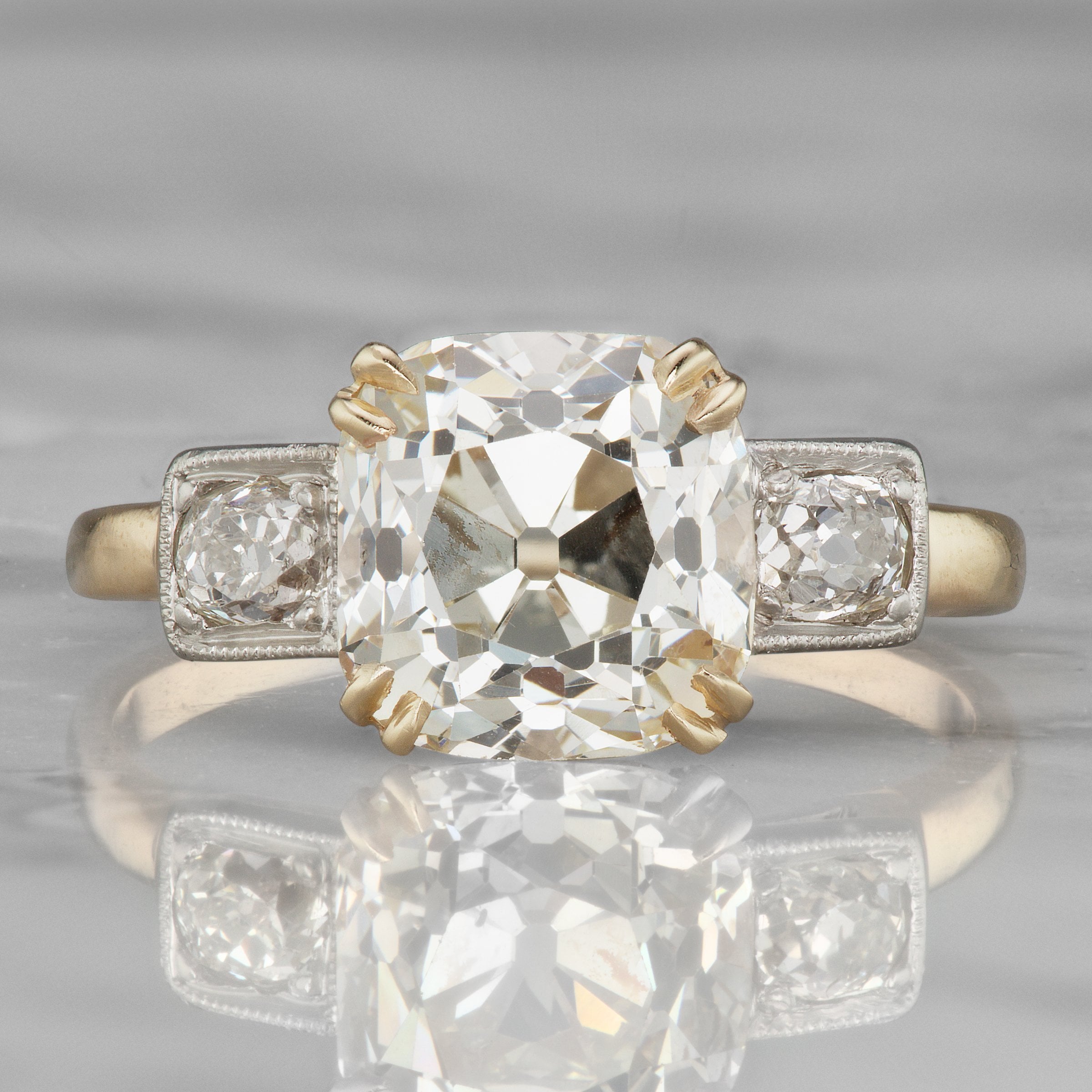 3.19ct old mine cut diamond