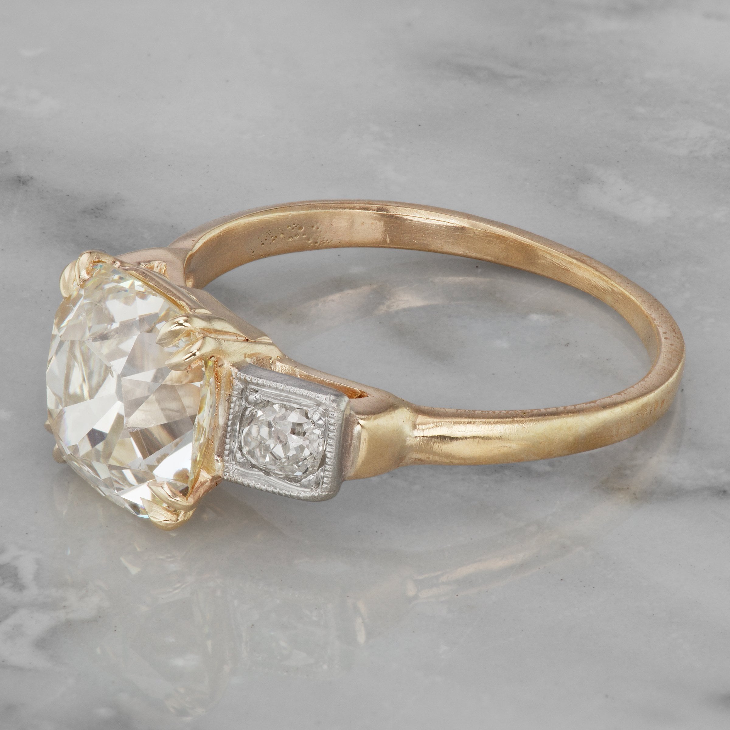 3.19ct old mine cut diamond