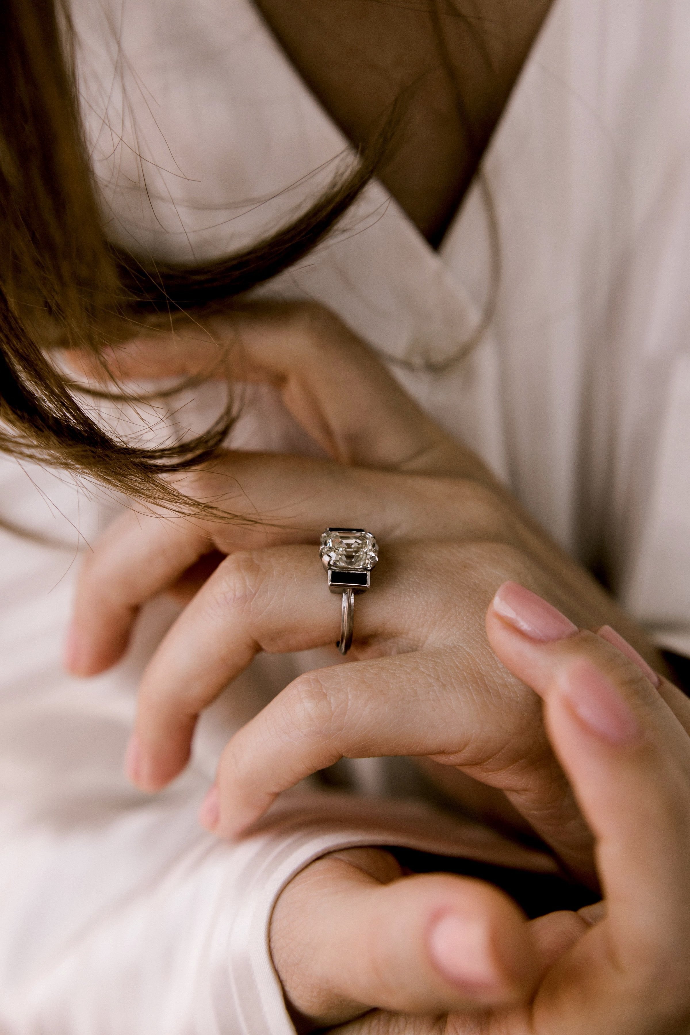 3.24ct Asscher cut diamond