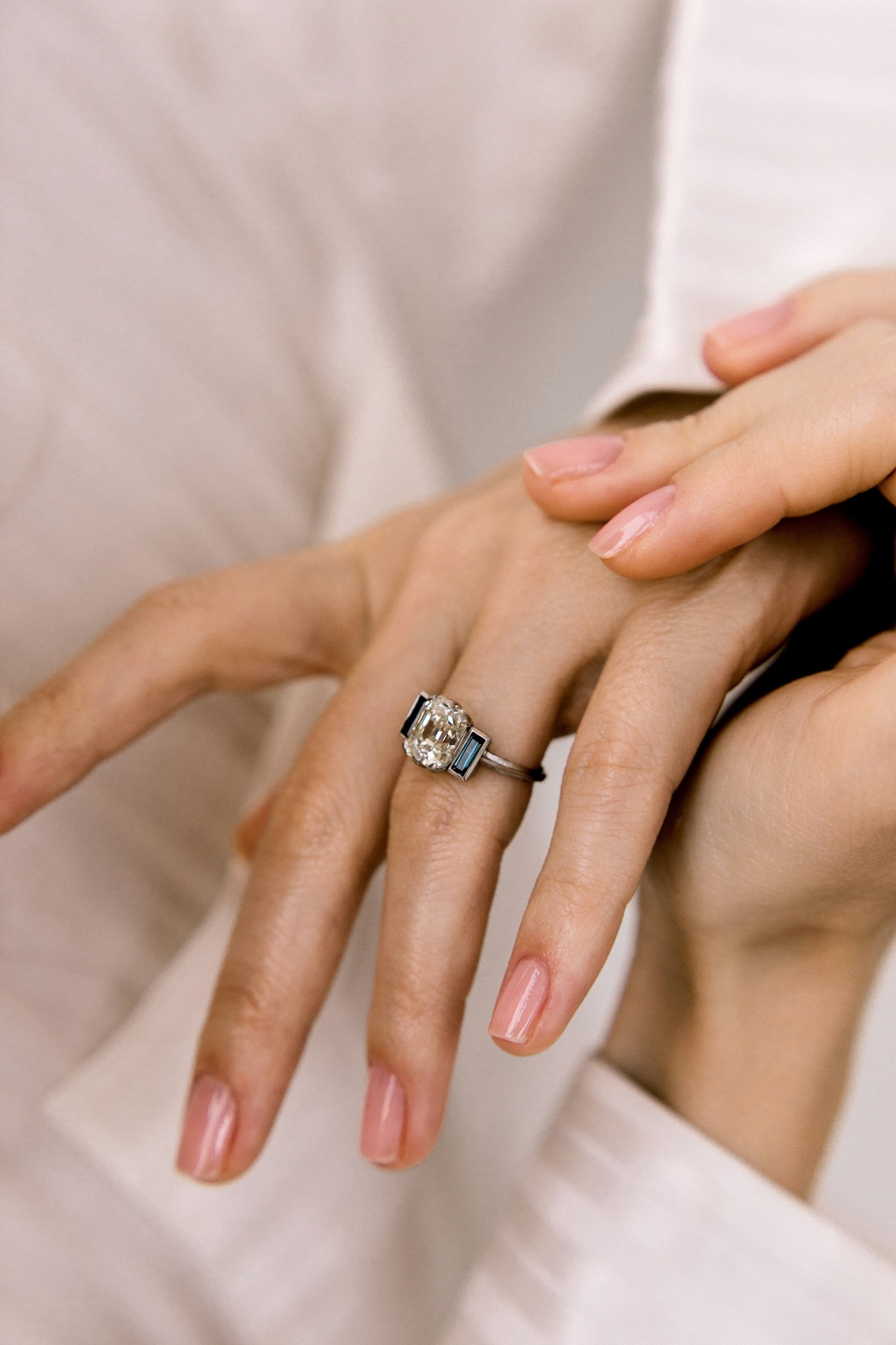 3.24ct Asscher cut diamond