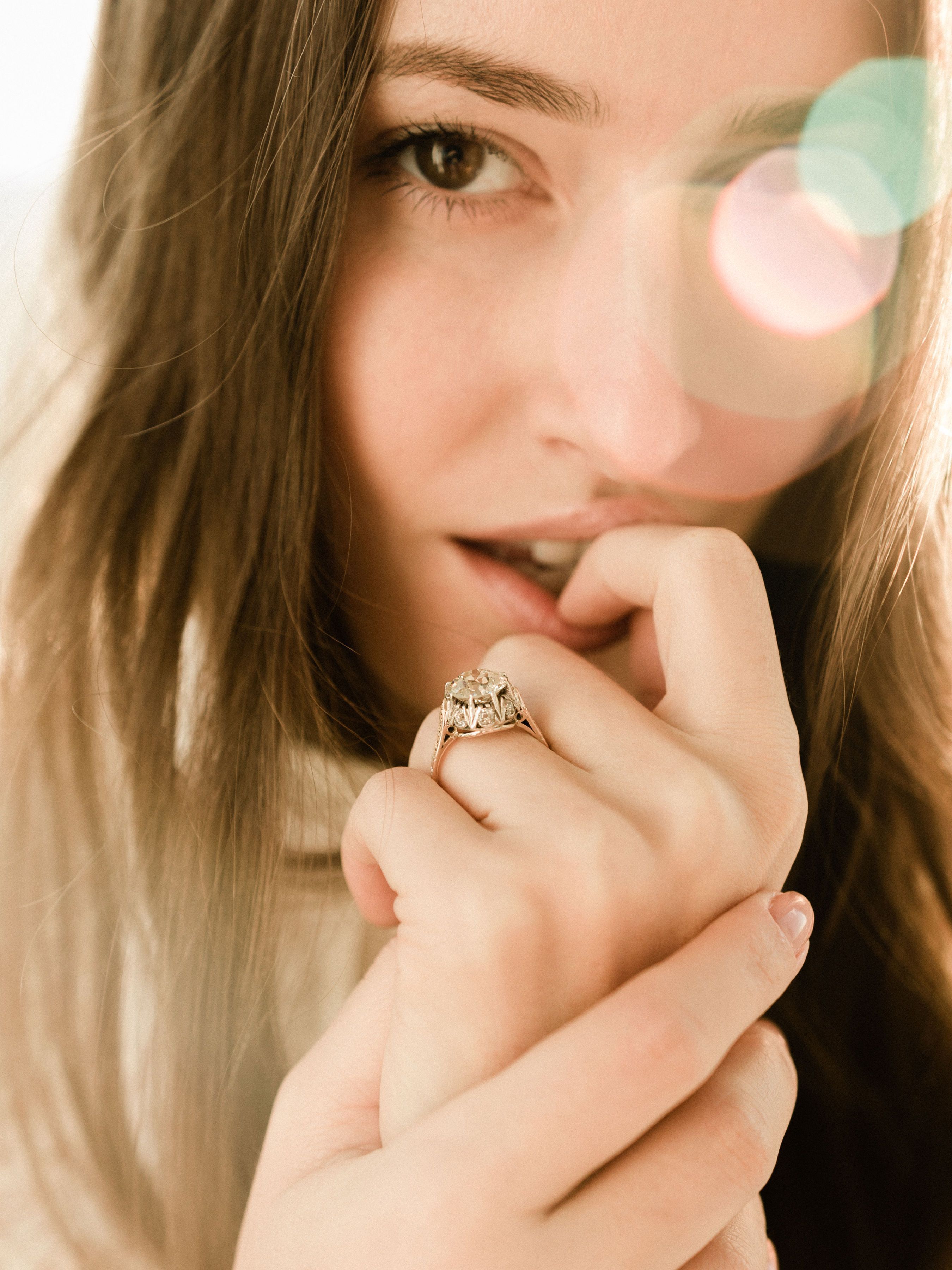 3.24ct old European cut diamond