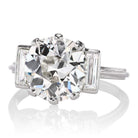 3.25 ct Transitional Cut Diamond Engagement Ring 