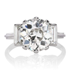 3.25 ct Transitional Cut Diamond Engagement Ring 