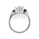 3.25 ct Transitional Cut Diamond Engagement Ring 