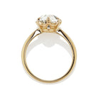 3.26 ct Antique Pear Cut Diamond Ring