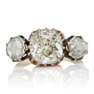 3.27ct antique cushion diamond