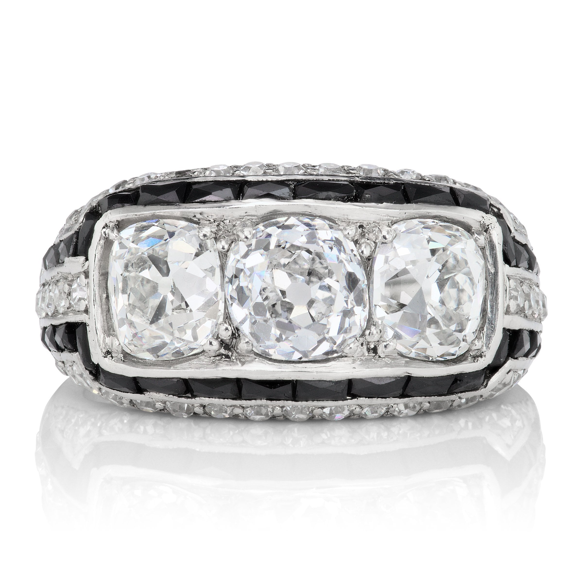 3.27ctw old mine cut diamonds