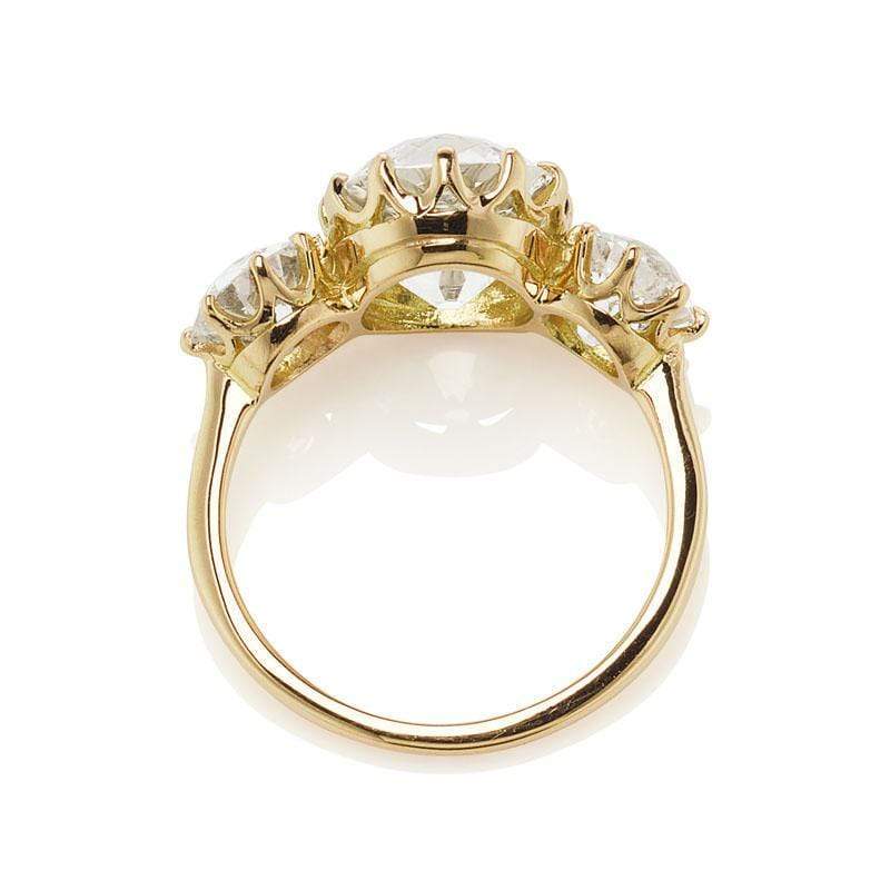 3.29ct Old mine cut diamond Rings