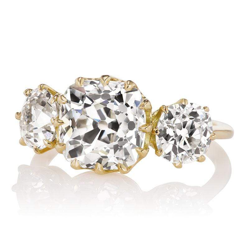 3.29ct Old mine cut diamond Rings