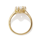 3.32 ct Pear Cut Diamond 18kt Yellow Gold Setting