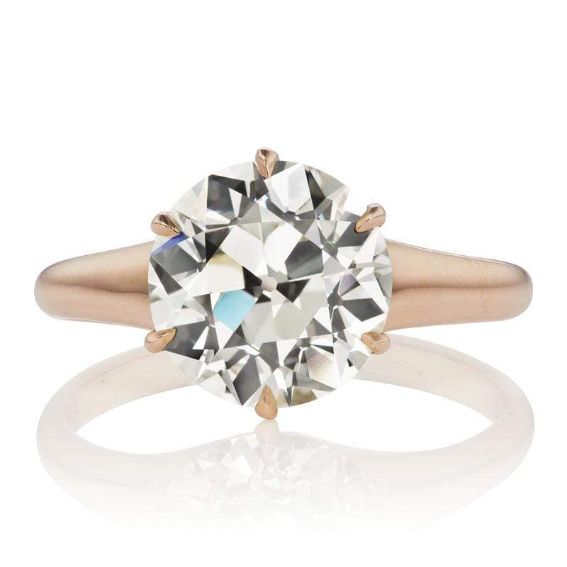 3.40ct old European cut diamond Ring