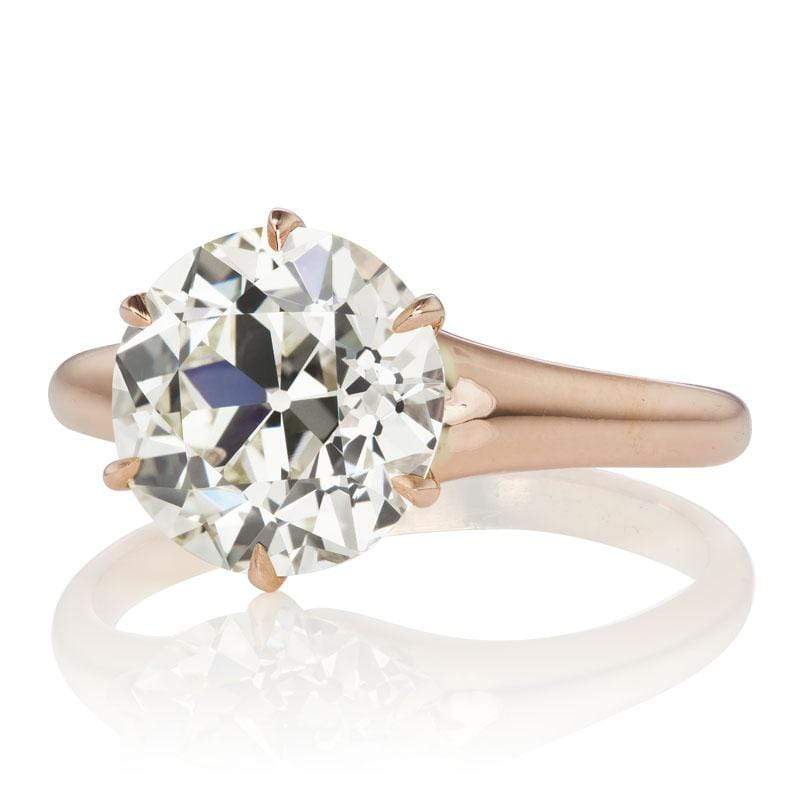 3.40ct old European cut diamond Ring