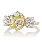 3.42ct old mine cut diamond Rings