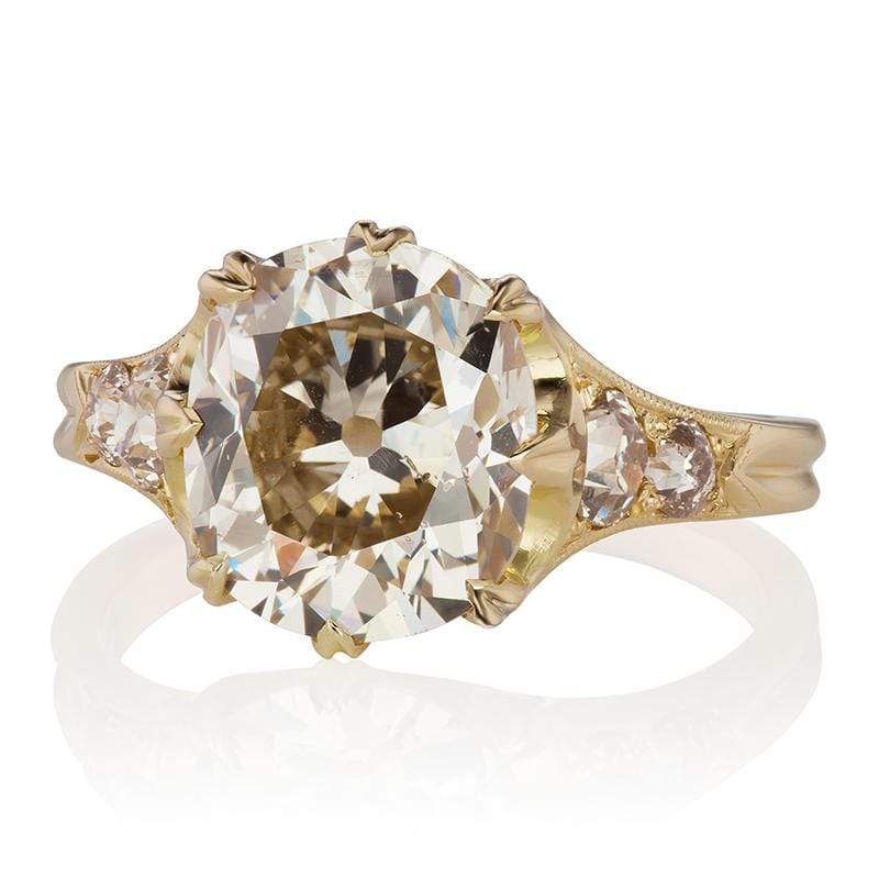 3.45ct old mine cut diamond