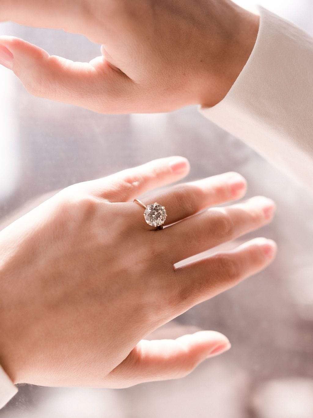 3.47ct old European cut diamond