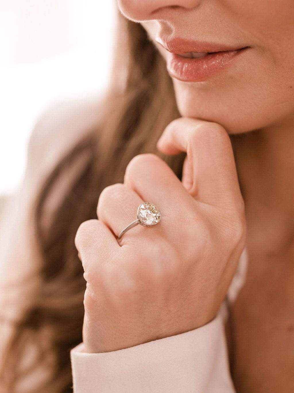 m-z color, vs clarity in platinum setting