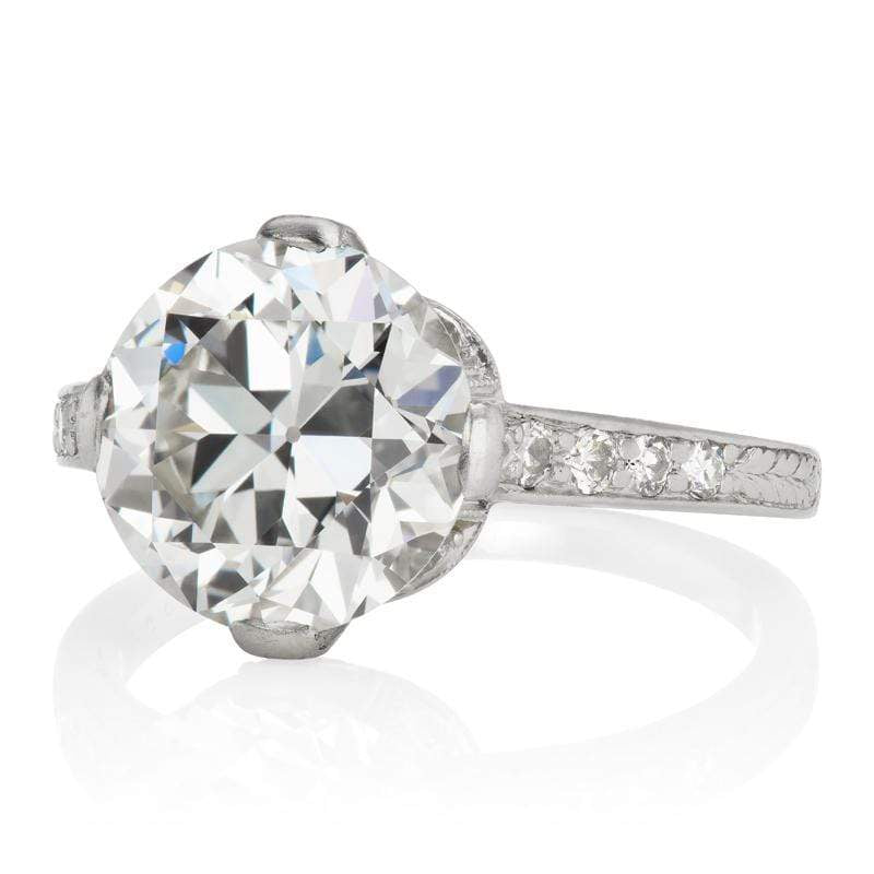 3.48ct transitional Cut Diamond diamond engagement ring