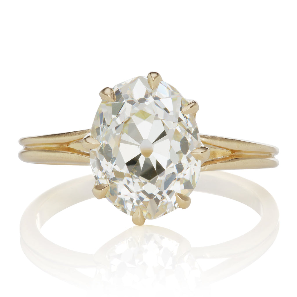 3.52ct Oval Diamond 3.5 Carat Oval Engagement Ring