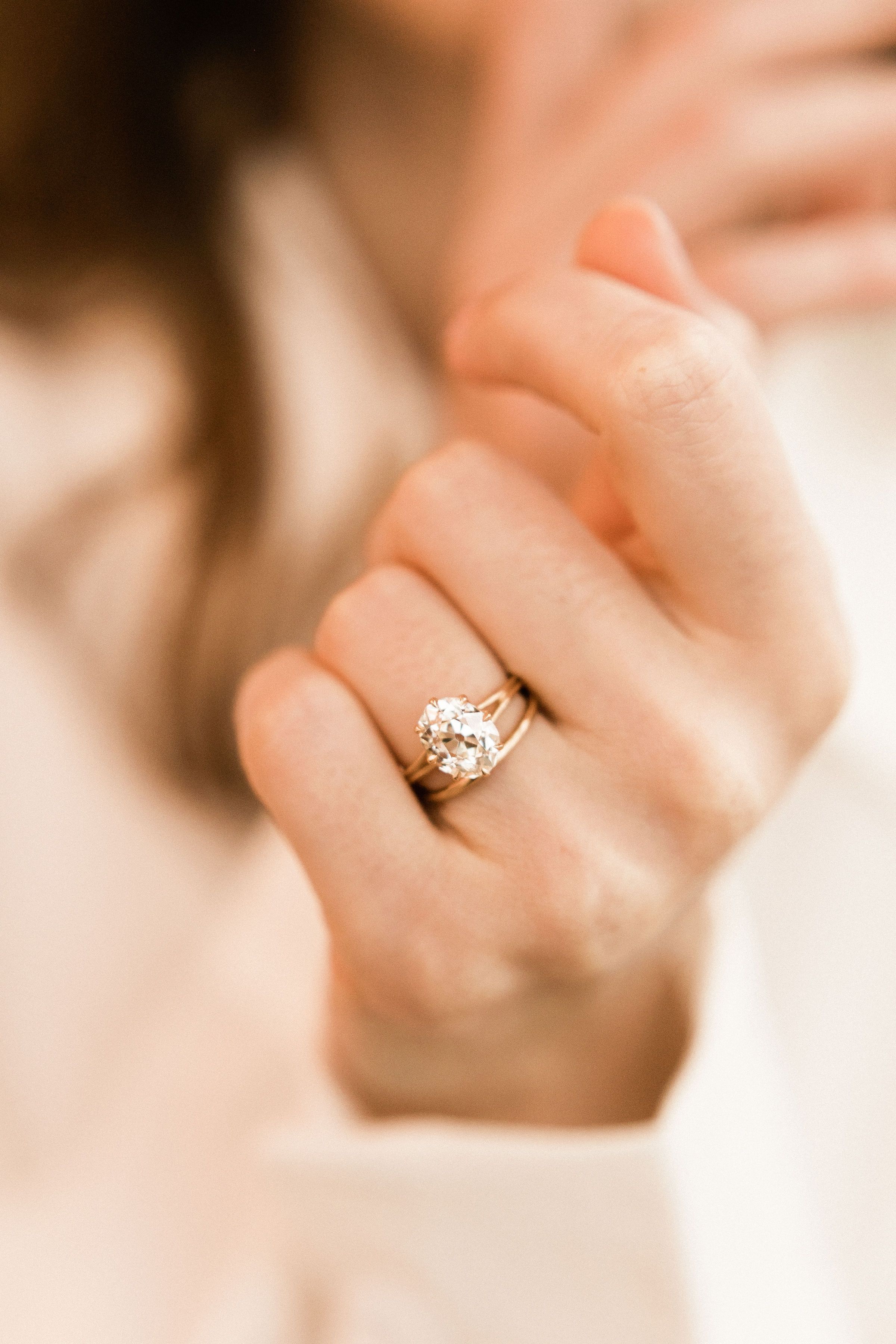 3.52ct Oval Diamond 3.5 Carat Oval Engagement Ring