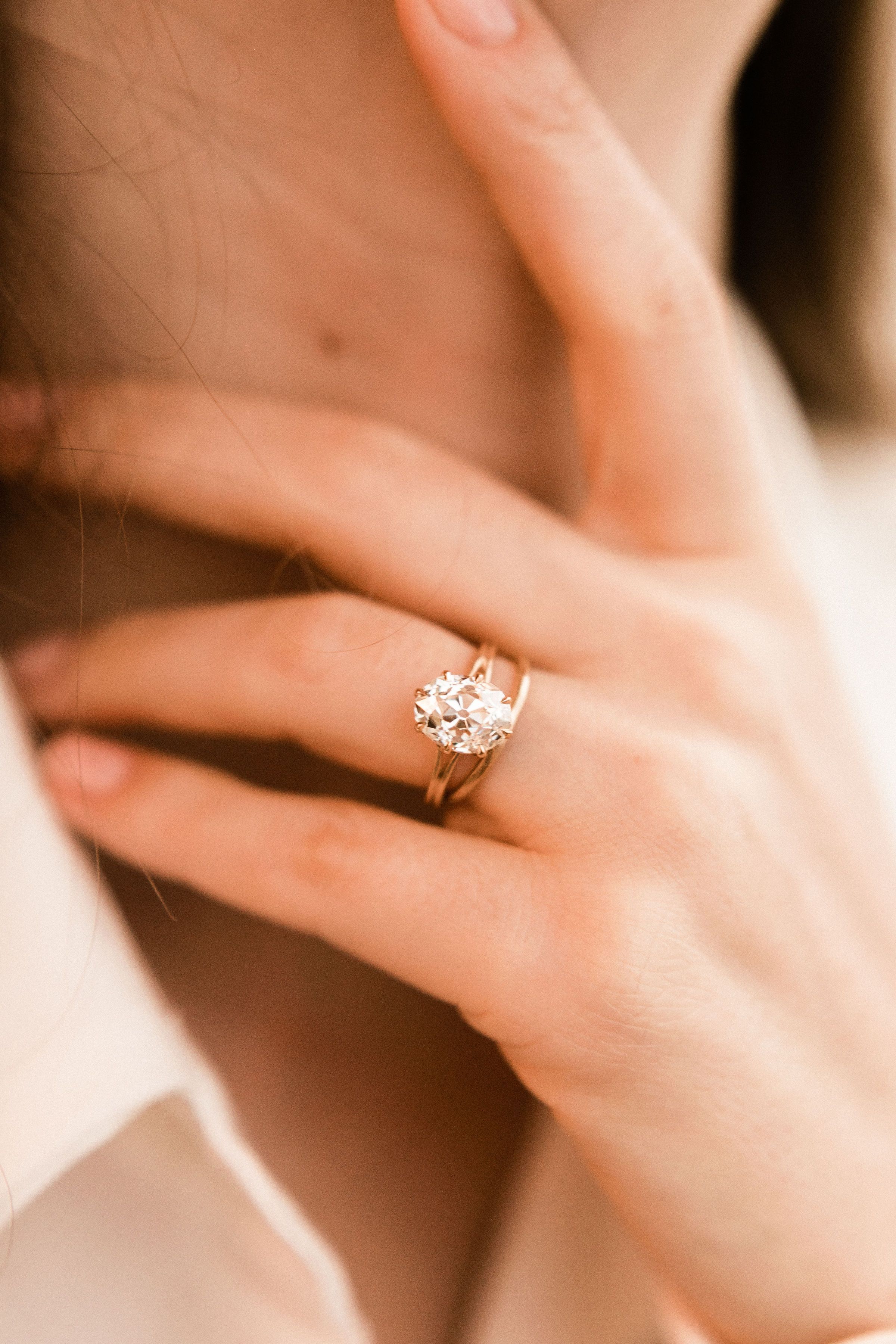 3.52ct Oval Diamond 3.5 Carat Oval Engagement Ring