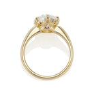 3.5 Carat Kite Cut Diamond Solitaire Engagement Ring