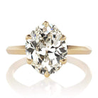 3.5 Carat Kite Cut Diamond Solitaire Engagement Ring