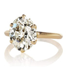 3.5 Carat Kite Cut Diamond Solitaire Engagement Ring