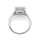 3.60ct old European cut diamond Vintage Diamond Engagement Ring With Milgrain