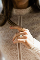 3.60ct old European cut diamond Vintage Diamond Engagement Ring With Milgrain