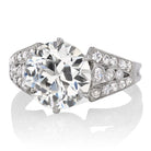 3.60 ct Transitional Cut Diamond in Platinum Setting 