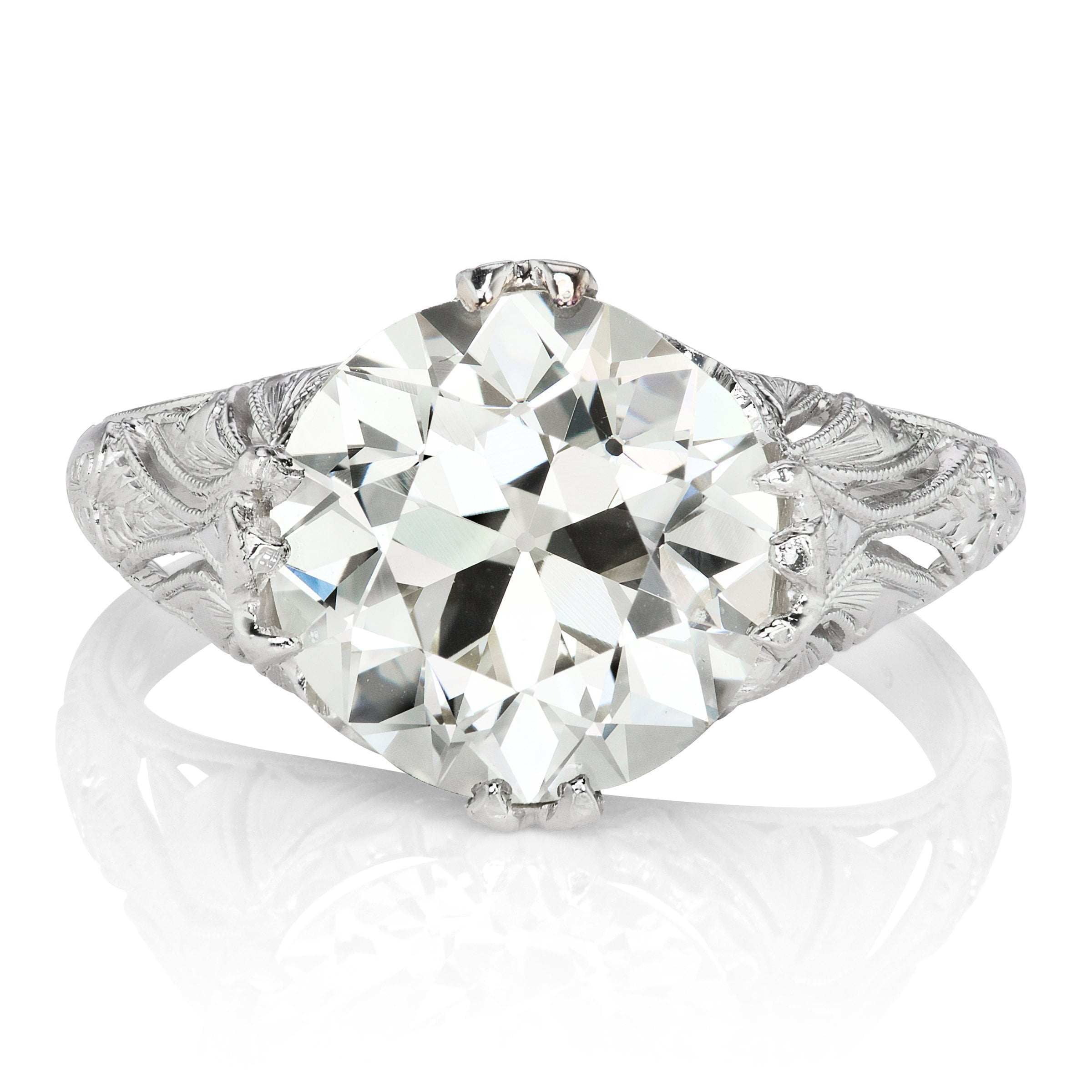 3.67ct old European cut diamond