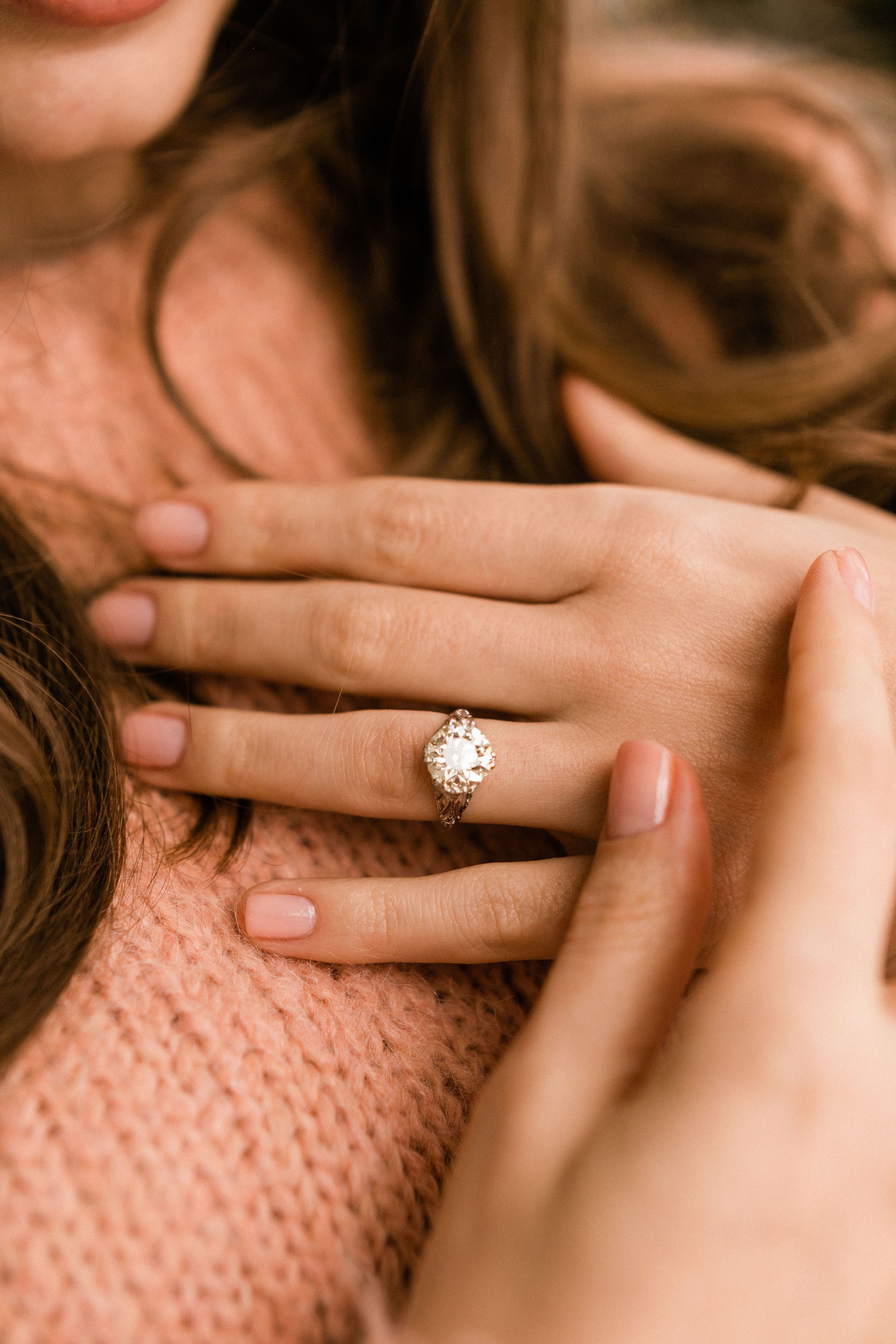 3.67ct old European cut diamond