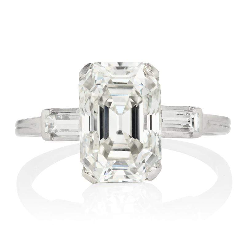 3.79ct Emerald cut diamond