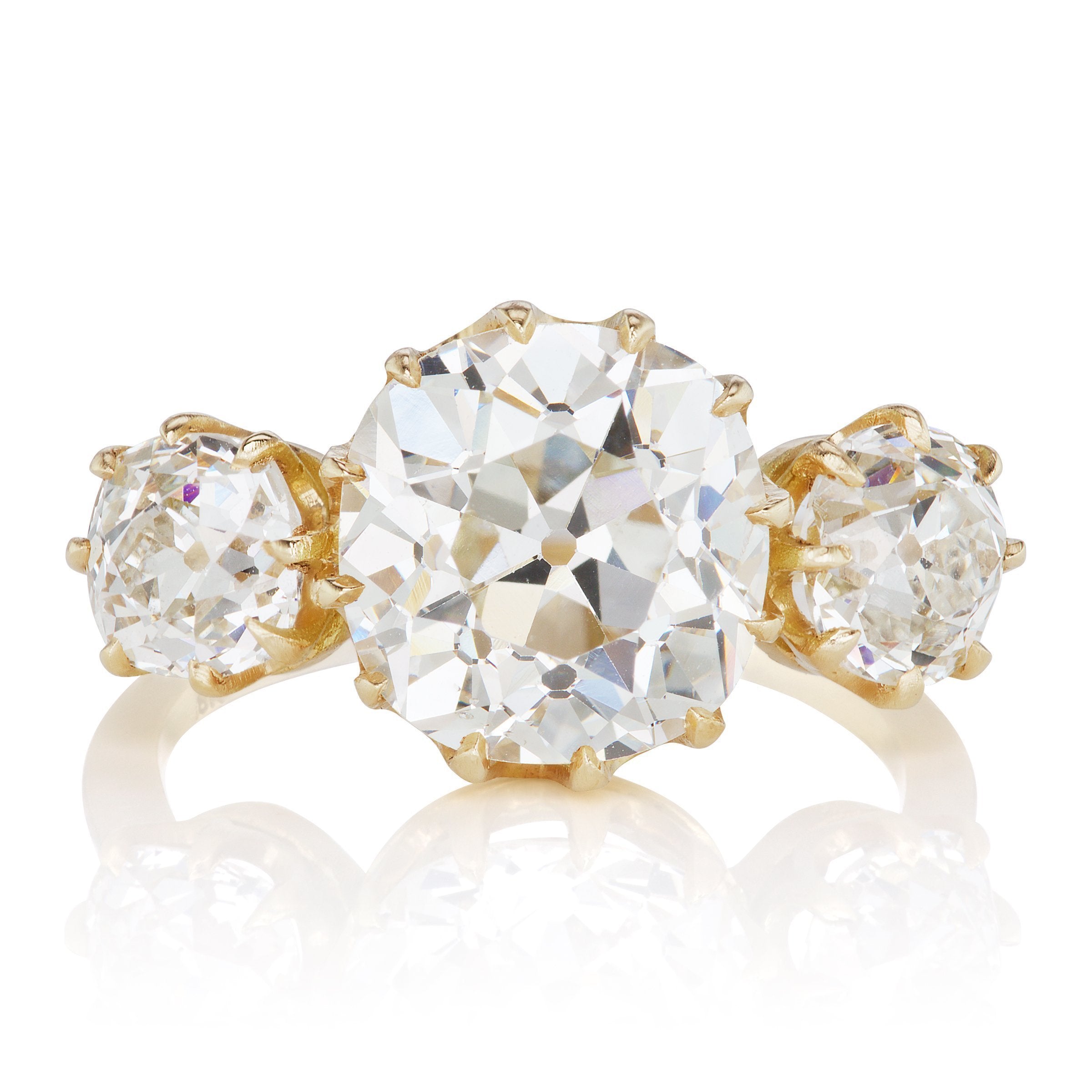 3.81ct old mine cut diamond