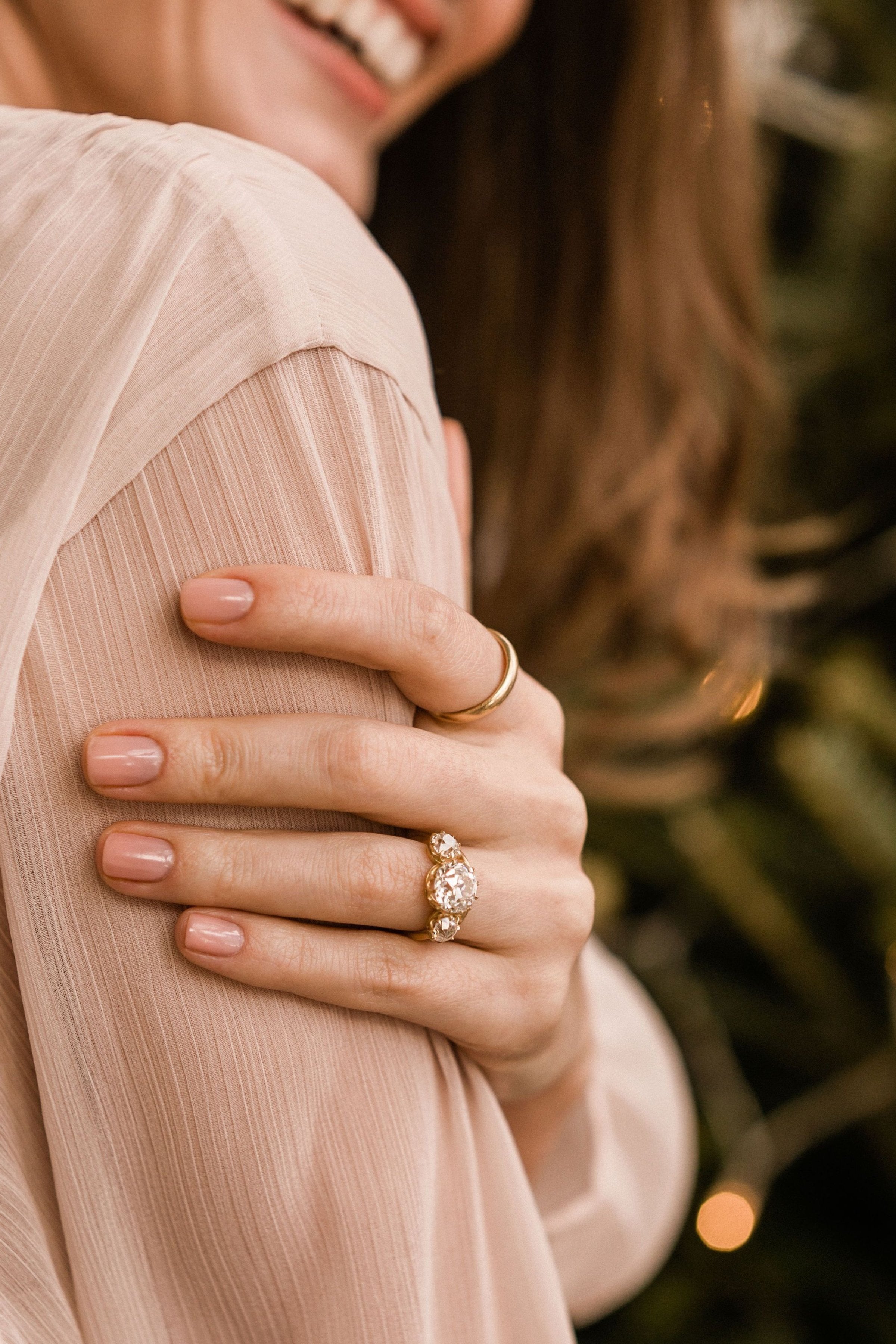 3.81ct old mine cut diamond