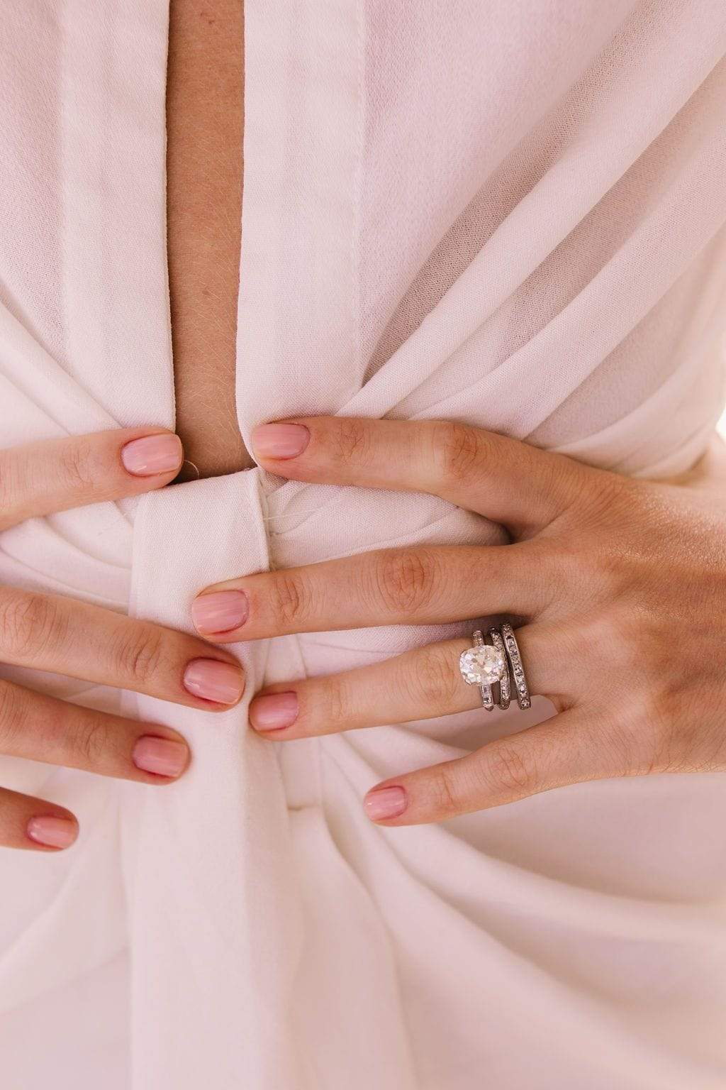 3.84ct old mine cut diamond