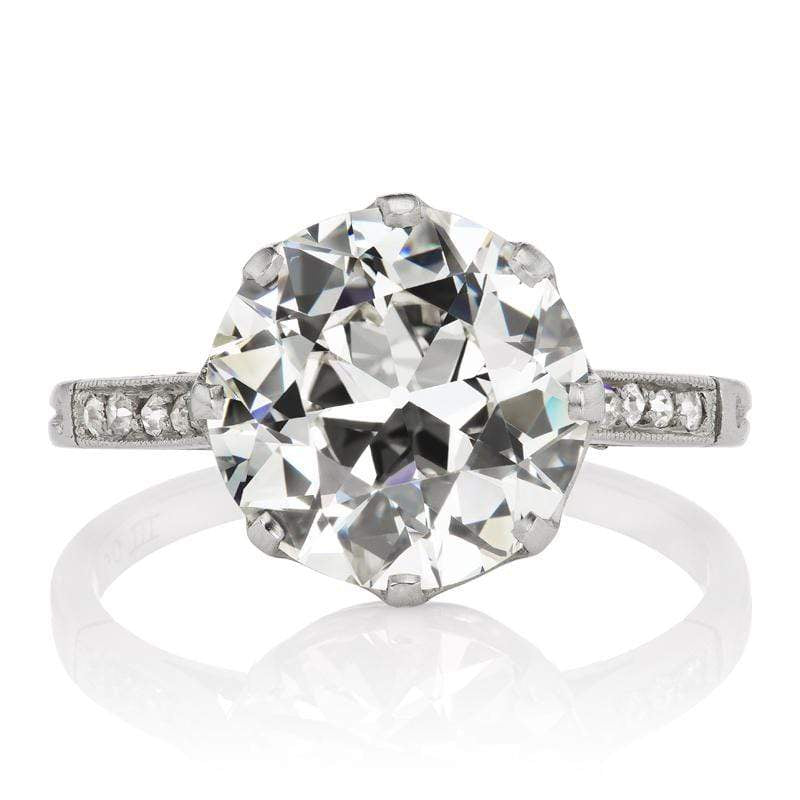 3.97ct old European cut diamond Ring