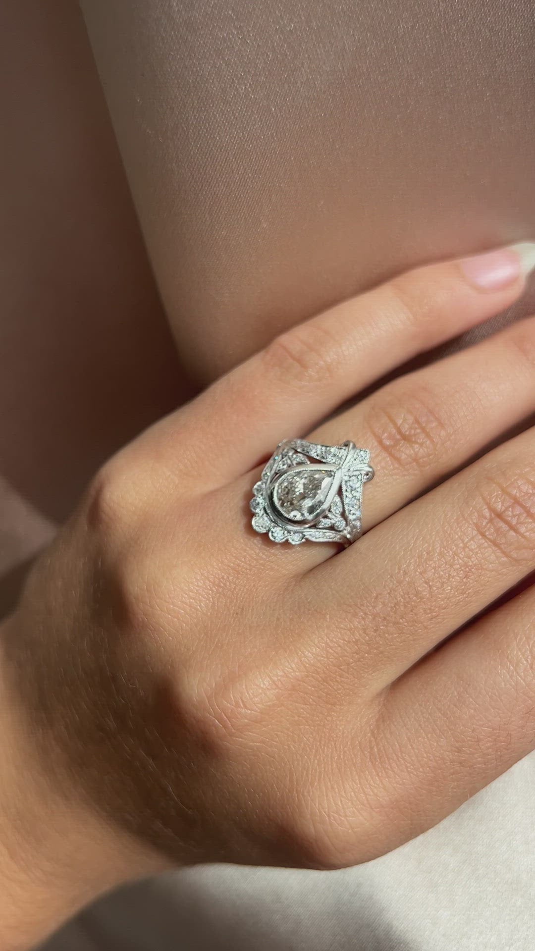 j-k-l color, si-i clarity diamond in platinum setting