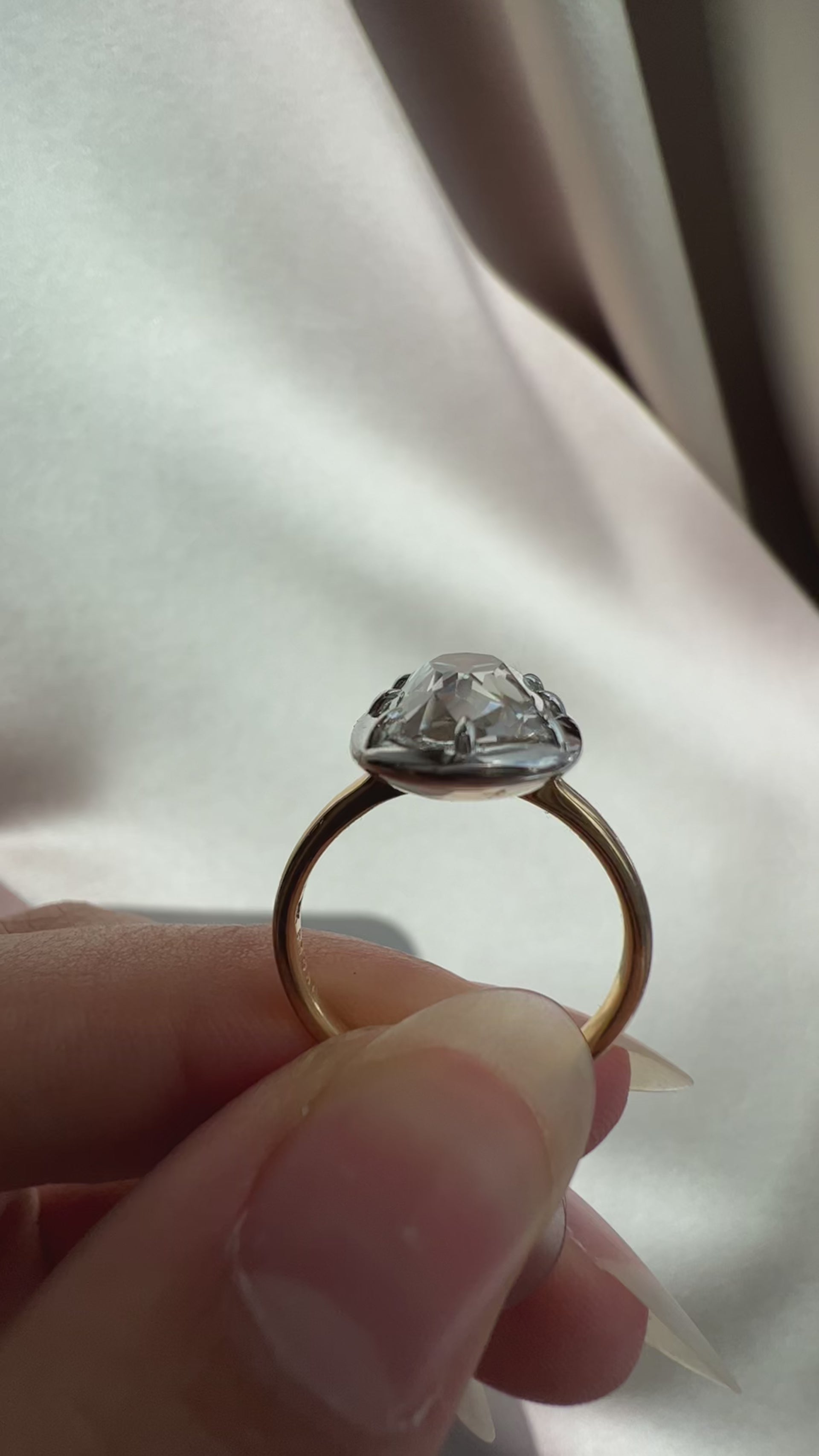  videos and images of vintage -Old Mine cut diamond 