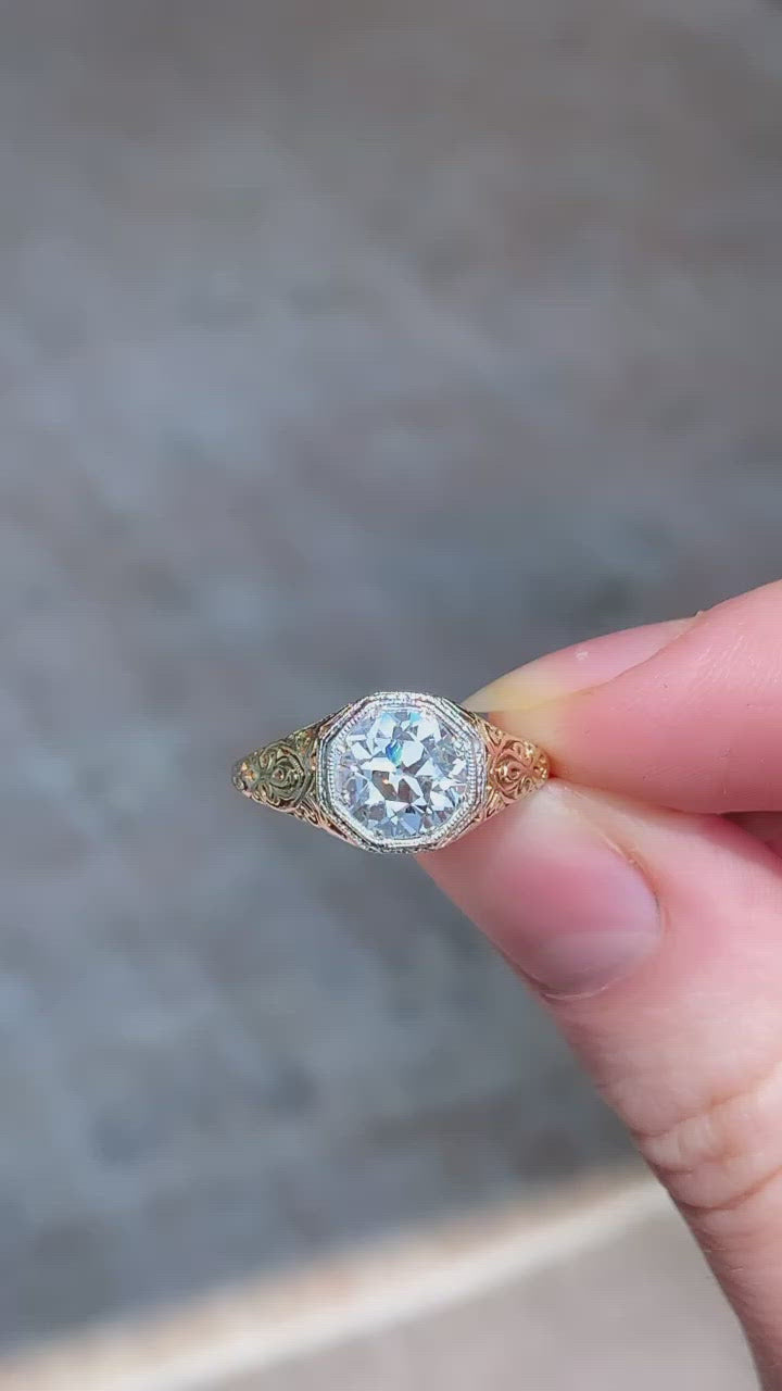  videos and images of vintage -Old European cut diamond 