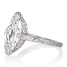 4.02ct Moval Diamond Large Moval Diamond Engagement Ring