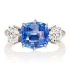 4.03ct old mine cut Ceylon Sapphire Ring